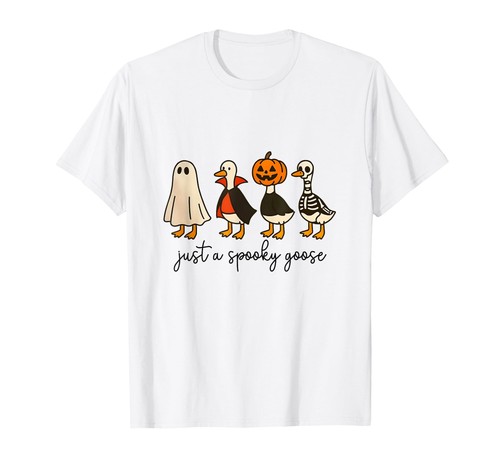 Spooky goose shirt halloween - goose,
