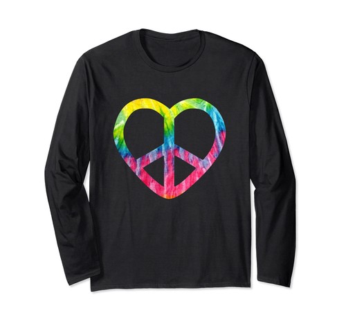 Tie dye langarmshirt - tie, 70er