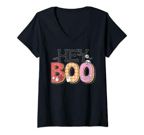 Halloween shirt ausschnitt - t-shirt, v-ausschnitt